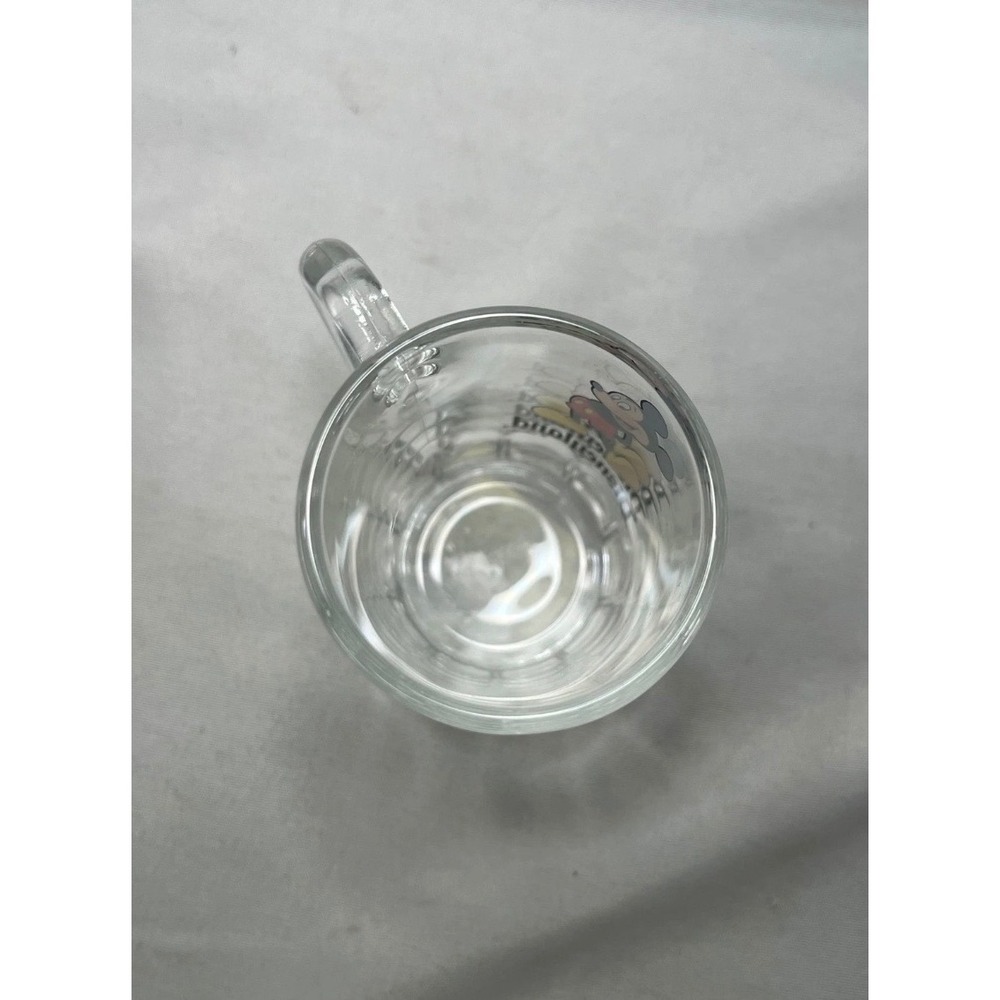 Vintage Disneyland Mickey Mouse Glass Mug Clear Beer Stein Souvenir 3.5 inch - Picture 5 of 7